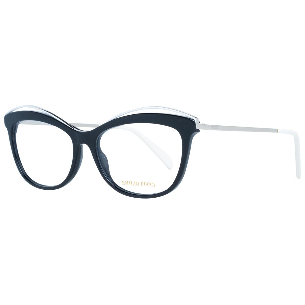Emilio Pucci Black Metal & Plastic Glasses (Frames)