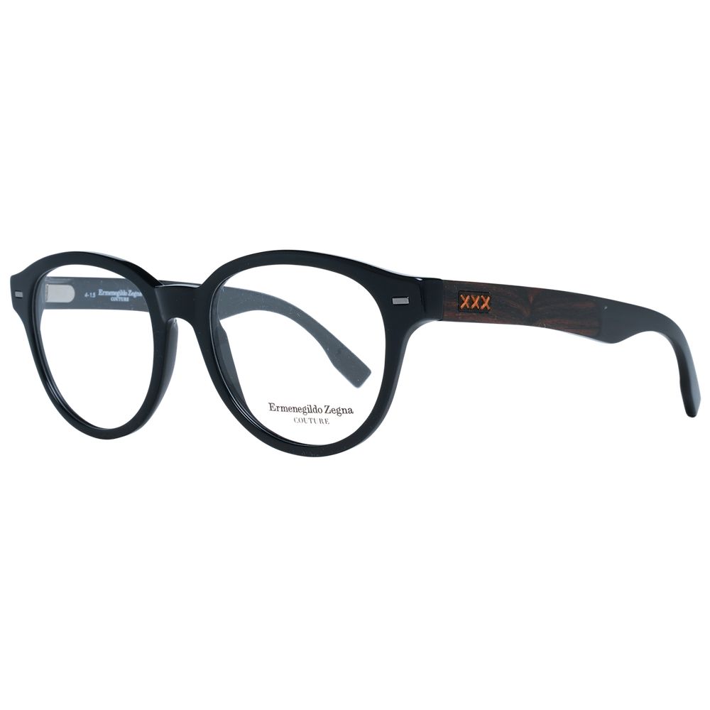Ermenegildo Zegna Black Plastic Glasses (Frames)