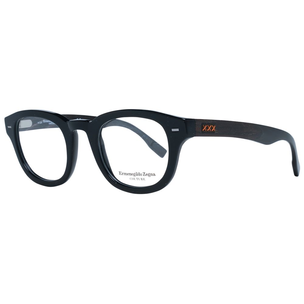 Ermenegildo Zegna Black Plastic Glasses (Frames)