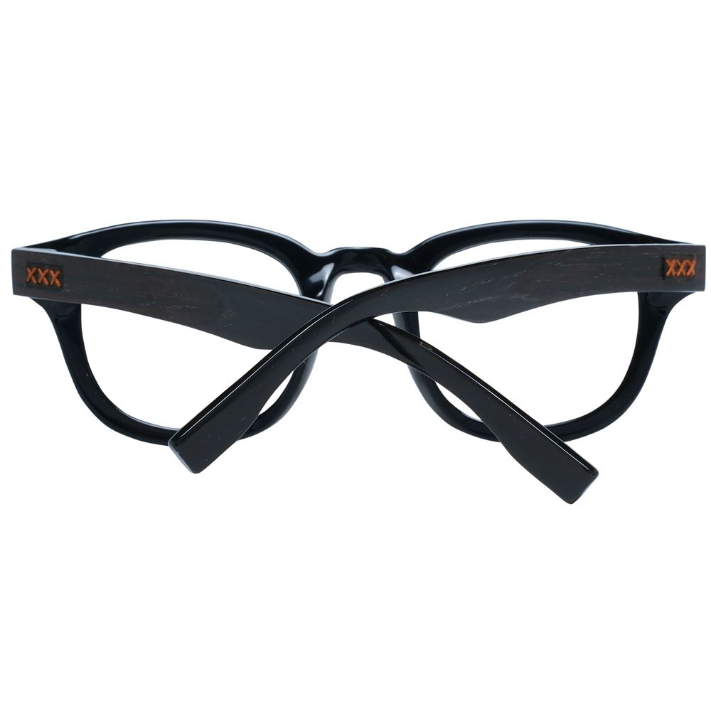 Ermenegildo Zegna Black Plastic Glasses (Frames)
