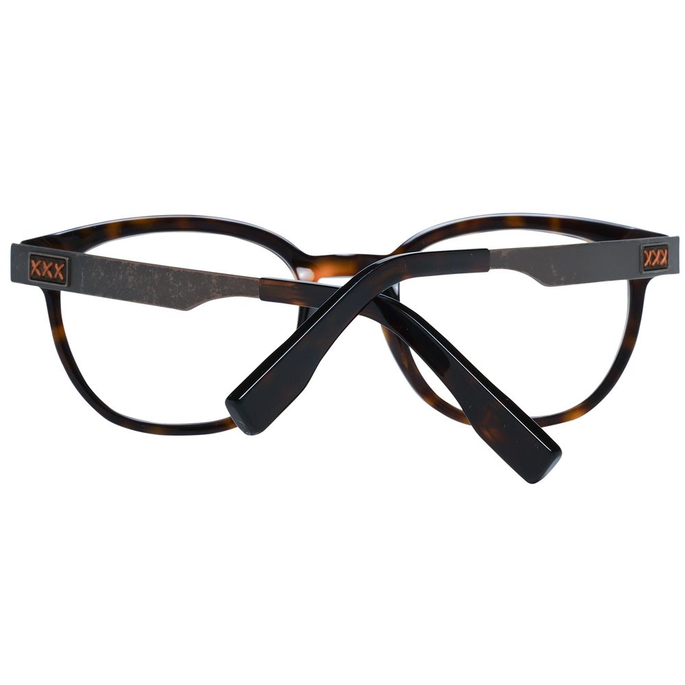 Ermenegildo Zegna Brown Plastic Glasses (Frames)