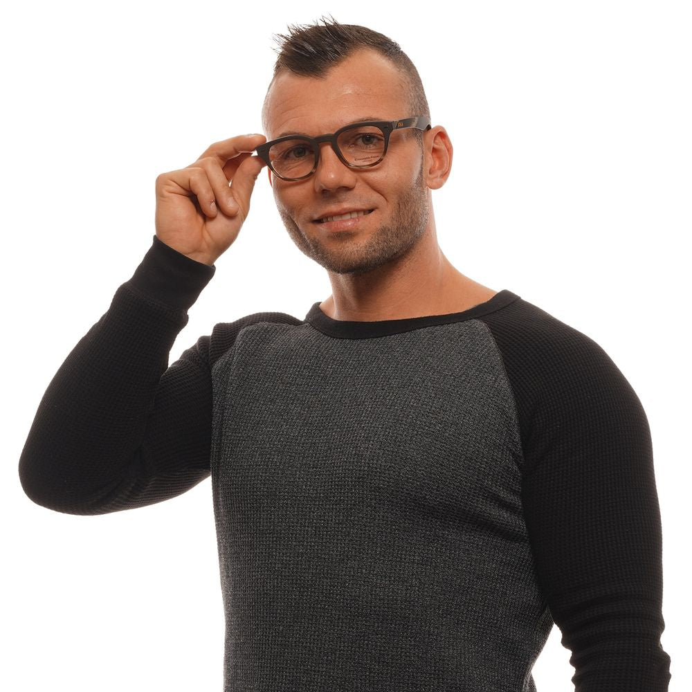 Ermenegildo Zegna Brown Plastic Glasses (Frames)