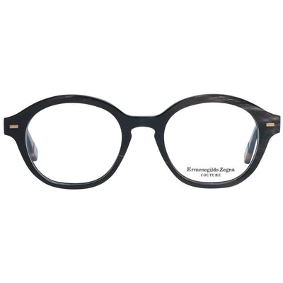 Ermenegildo Zegna Brown Horn Glasses (Frames)