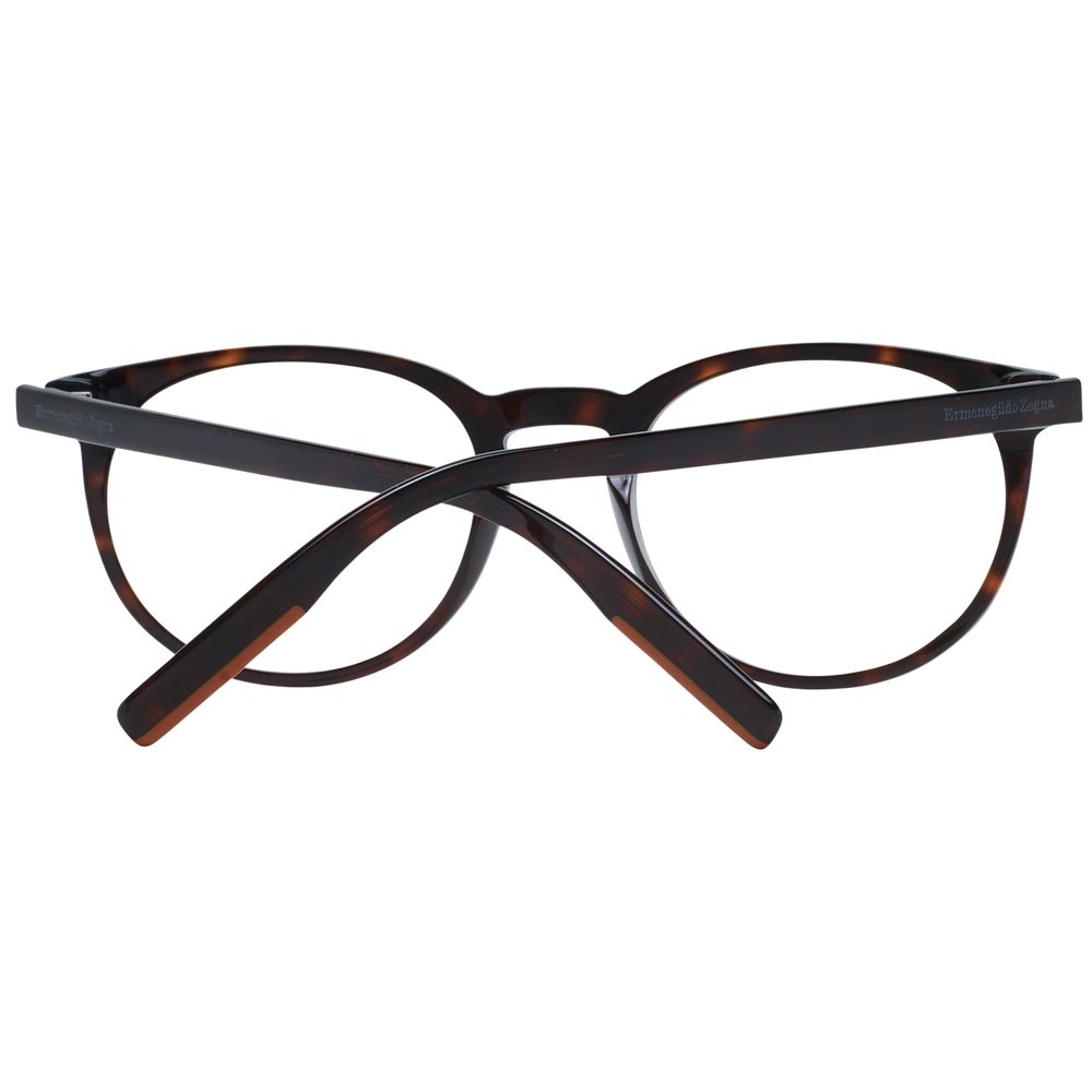 Ermenegildo Zegna Brown Plastic Glasses (Frames)