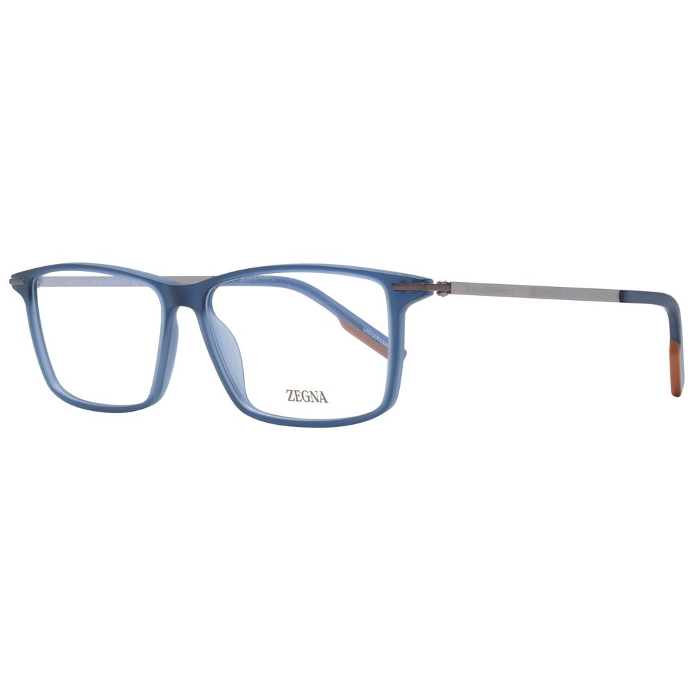 Ermenegildo Zegna Blue Plastic Glasses (Frames)