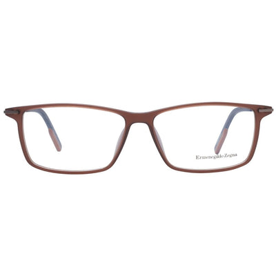 Ermenegildo Zegna Brown Plastic Glasses (Frames)