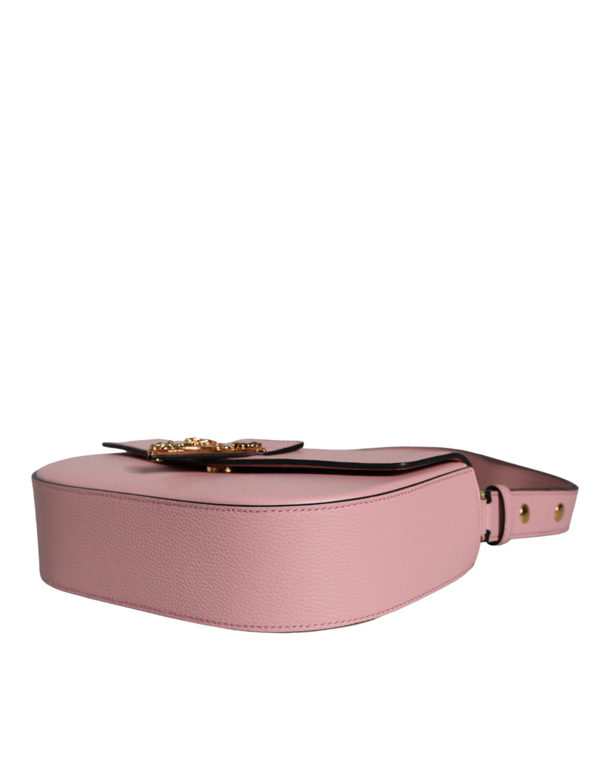 Versace Pink Grainy Calf Leather Logo Crossbody Shoulder Bag - BrandFit 88
