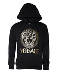 Versace Black Medusa Print Cotton HoodiePullover Sweatshirt Sweater - BrandFit 88