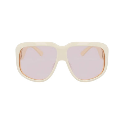 Longchamp White Acetate Sunglasses