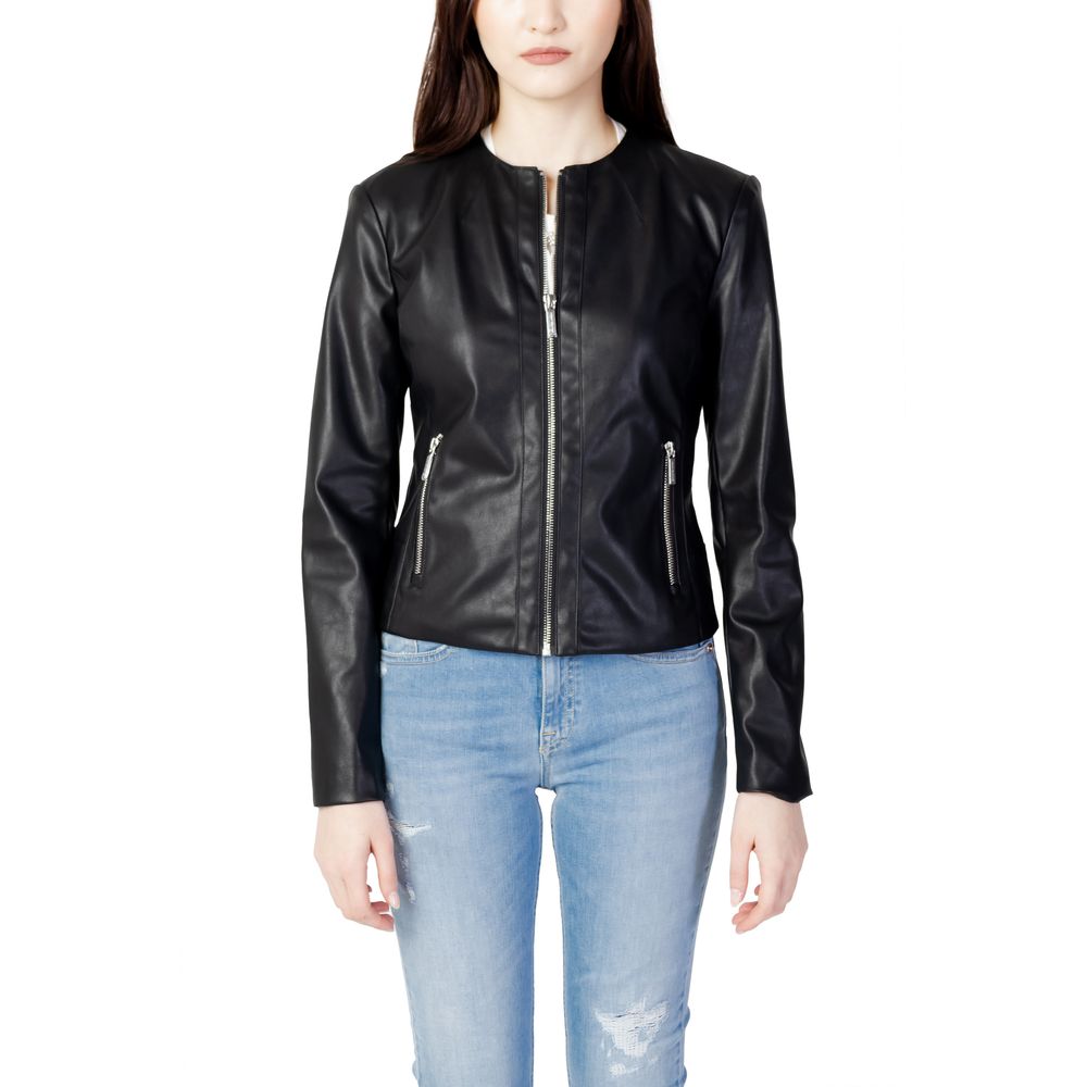 Armani Exchange Black Leather Jacket - BrandFit 88