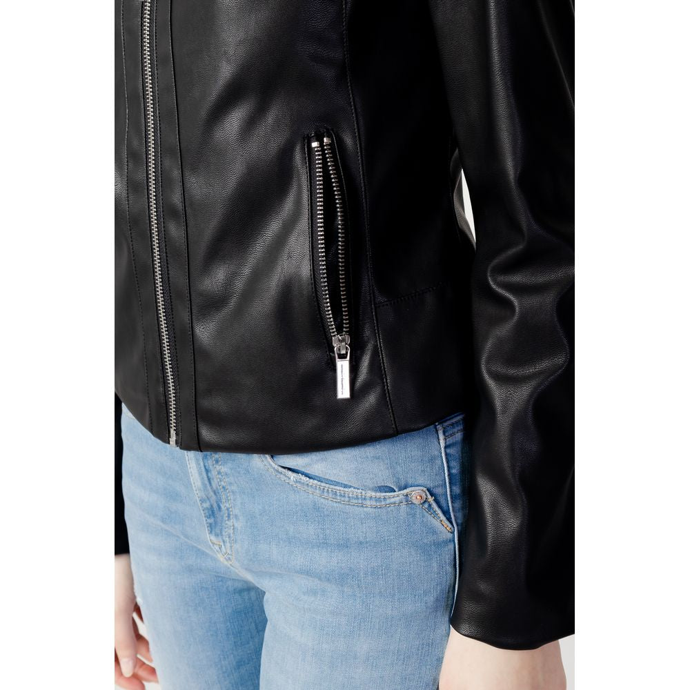 Armani Exchange Black Leather Jacket - BrandFit 88