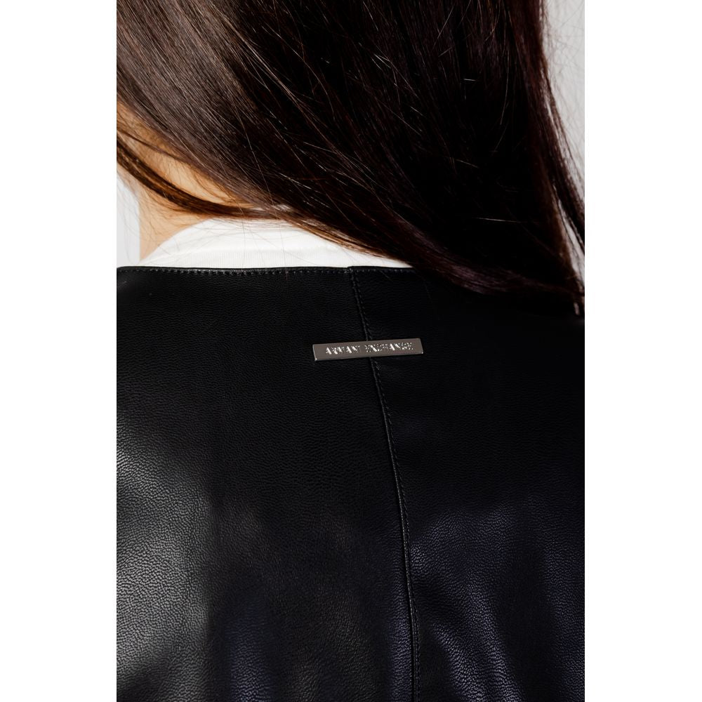 Armani Exchange Black Leather Jacket - BrandFit 88