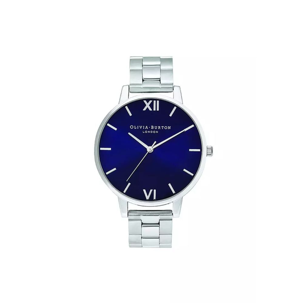 Olivia Burton Silver Stainless Steel Dress Watch