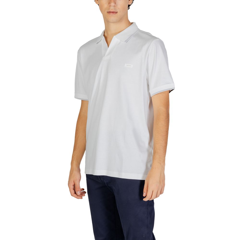 Calvin Klein Jeans White Cotton Polo Shirt - BrandFit 88