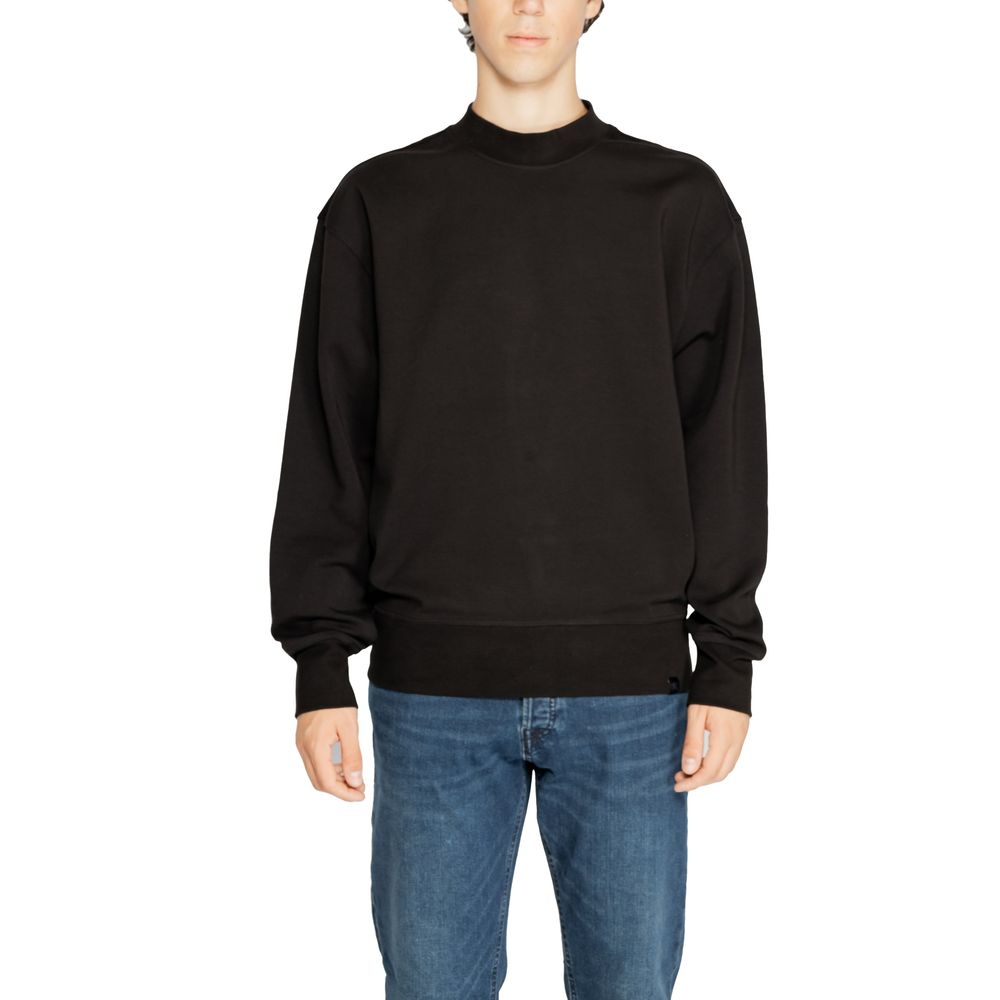 Calvin Klein Jeans Black Recycled Cotton Sweatshirt