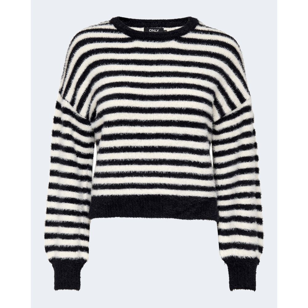Only Black And White Marabou Sweatshirt