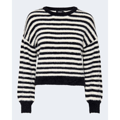 Only Black And White Marabou Sweatshirt