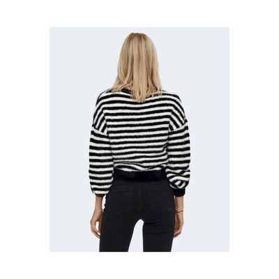 Only Black And White Marabou Sweatshirt
