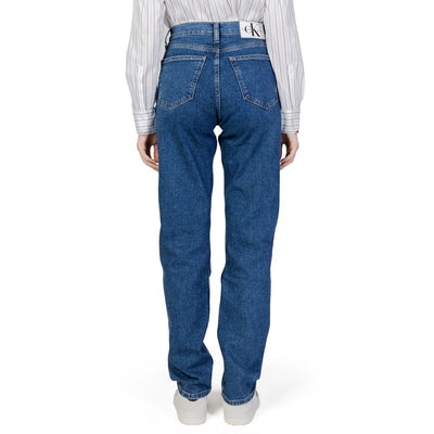 Calvin Klein Jeans Blue Cotton Slim Fit Jean