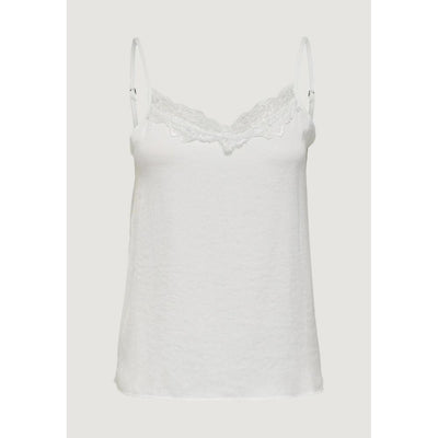 Jacqueline De Yong White Polyester Tank Tops