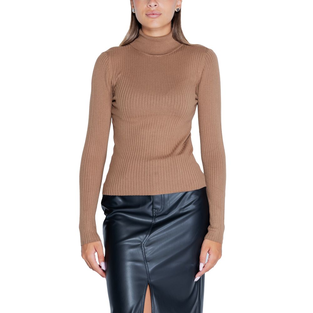Jacqueline De Yong Brown Viscose Sweatshirt