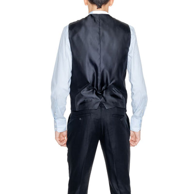 Antony Morato Black Linen Waistcoat