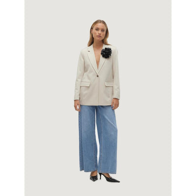 Vero Moda Beige Polyester Blazer