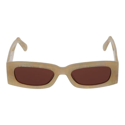 GCDS Cream Plastic Sunglasses