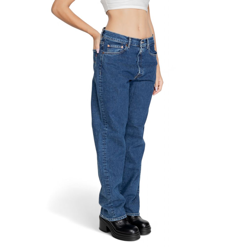 Replay Blue Cotton Mom Jeans - BrandFit 88