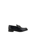 Prada Black Leather Logo Loafers - BrandFit 88