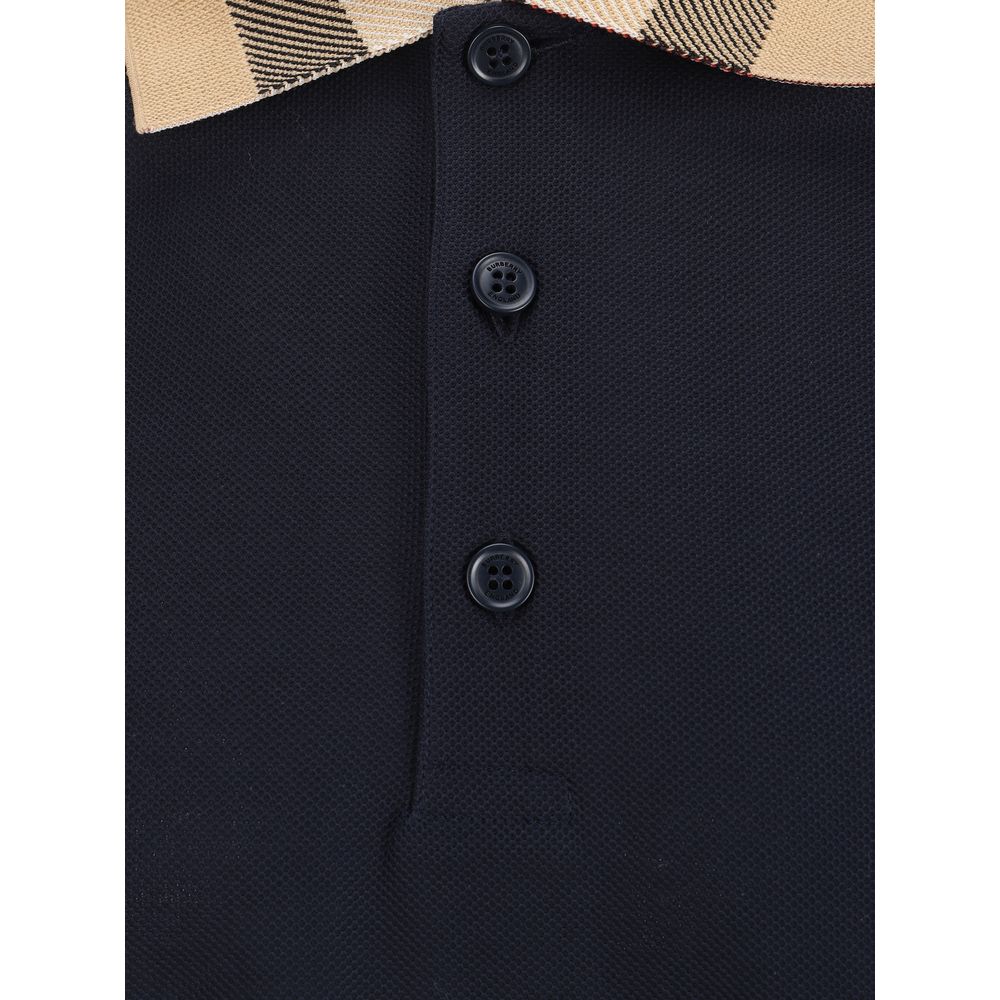 Burberry Blue Cotton Polo Shirt - BrandFit 88
