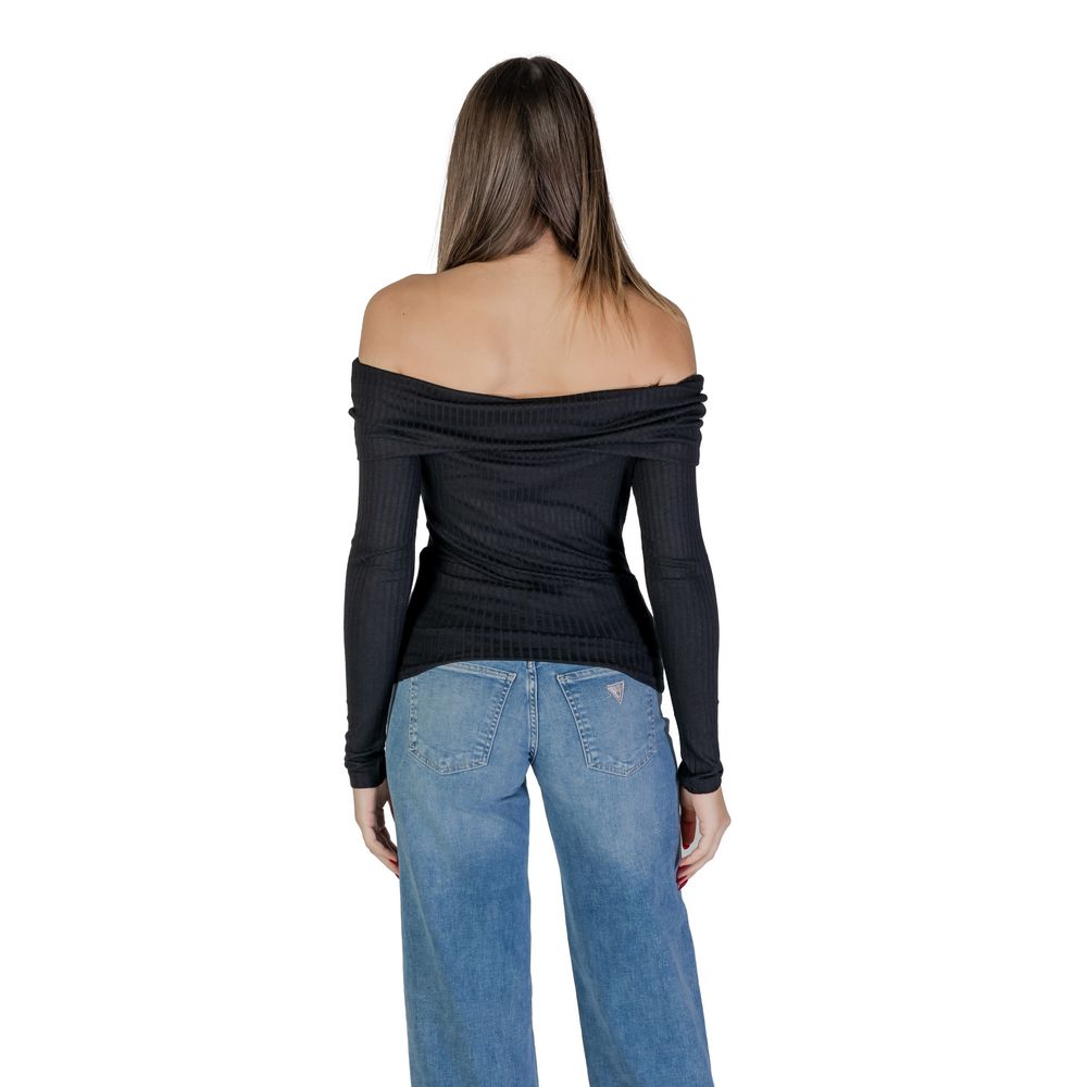 Jacqueline De Yong Black Viscose Shirt