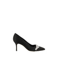 Manolo Blahnik Black Asapump Satin Pumps - BrandFit 88