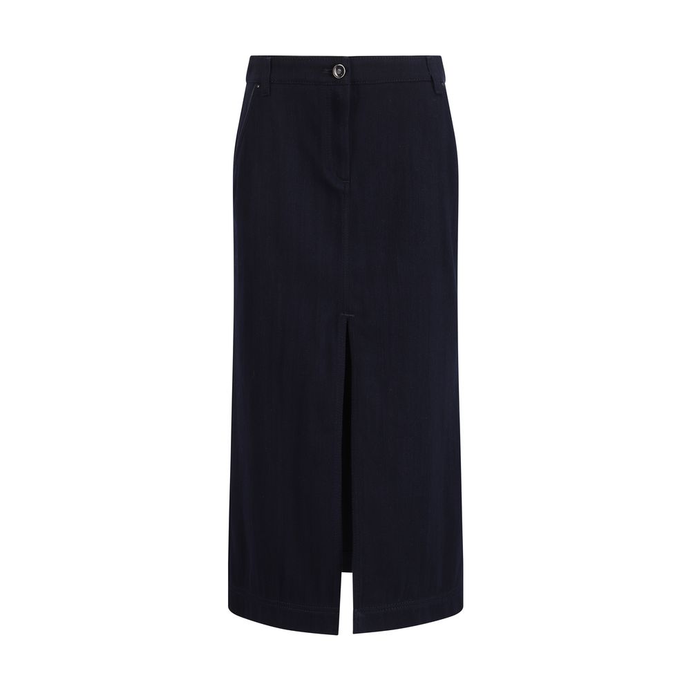 Giorgio Armani Blue Cotton Skirt - BrandFit 88