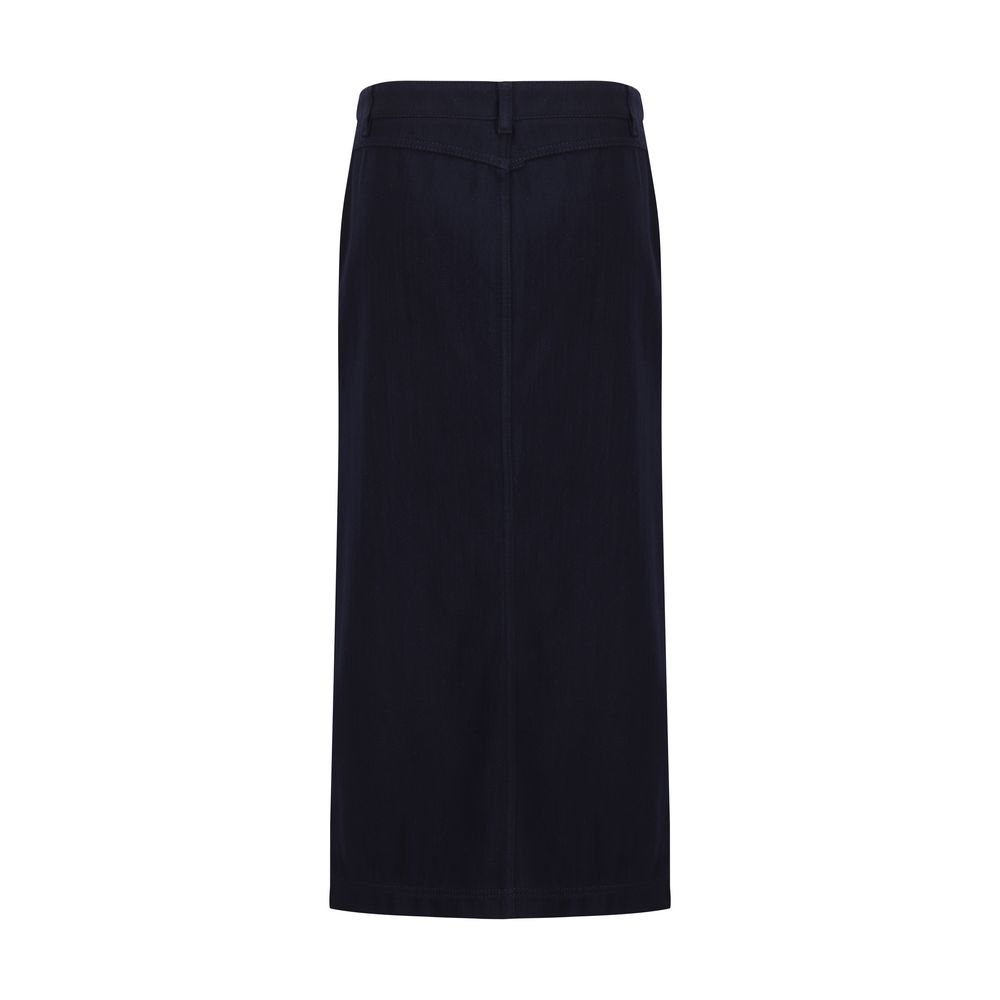 Giorgio Armani Blue Cotton Skirt - BrandFit 88