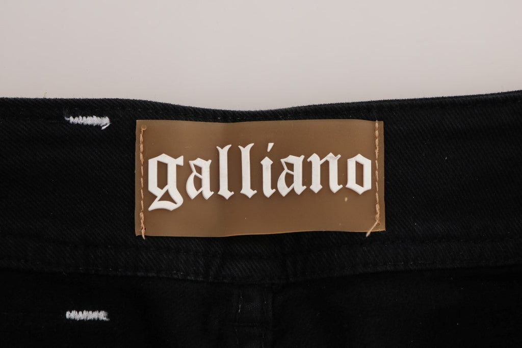 John Galliano Gray Wash Cotton Stretch Regular Fit Jeans John Galliano