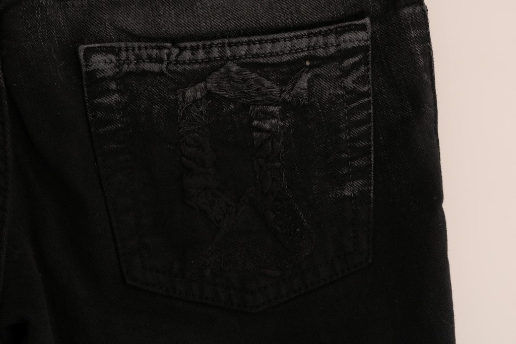 John Galliano Gray Wash Cotton Stretch Regular Fit Jeans John Galliano