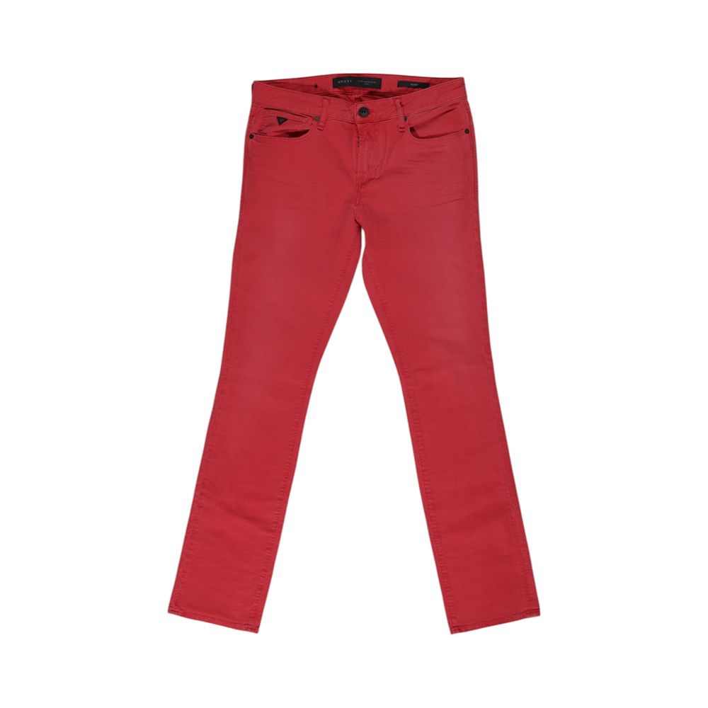 Guess Red Cotton Skinny Jeans - BrandFit 88