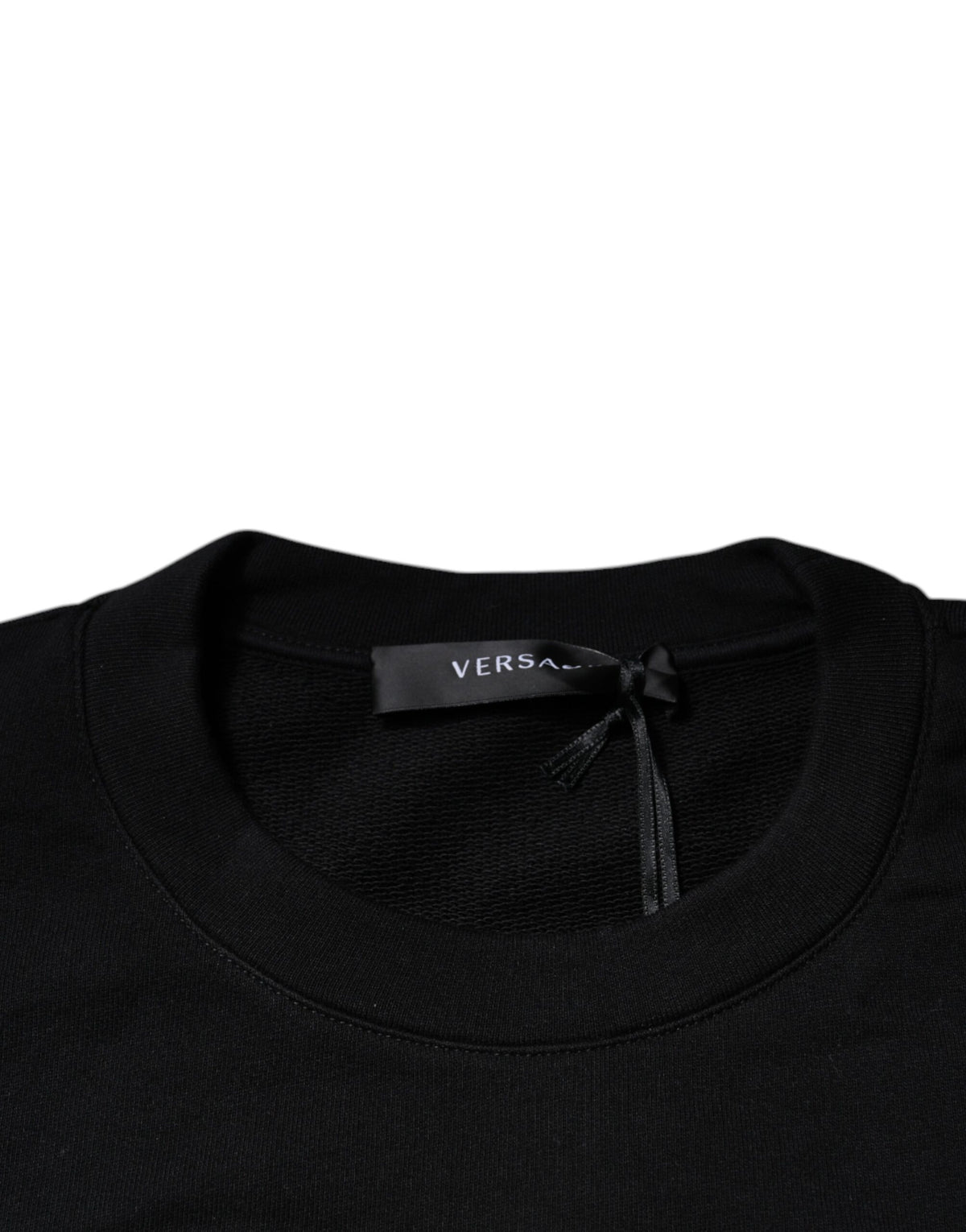 Versace Black Medusa Embroidery Crew Neck Pullover Sweater - BrandFit 88