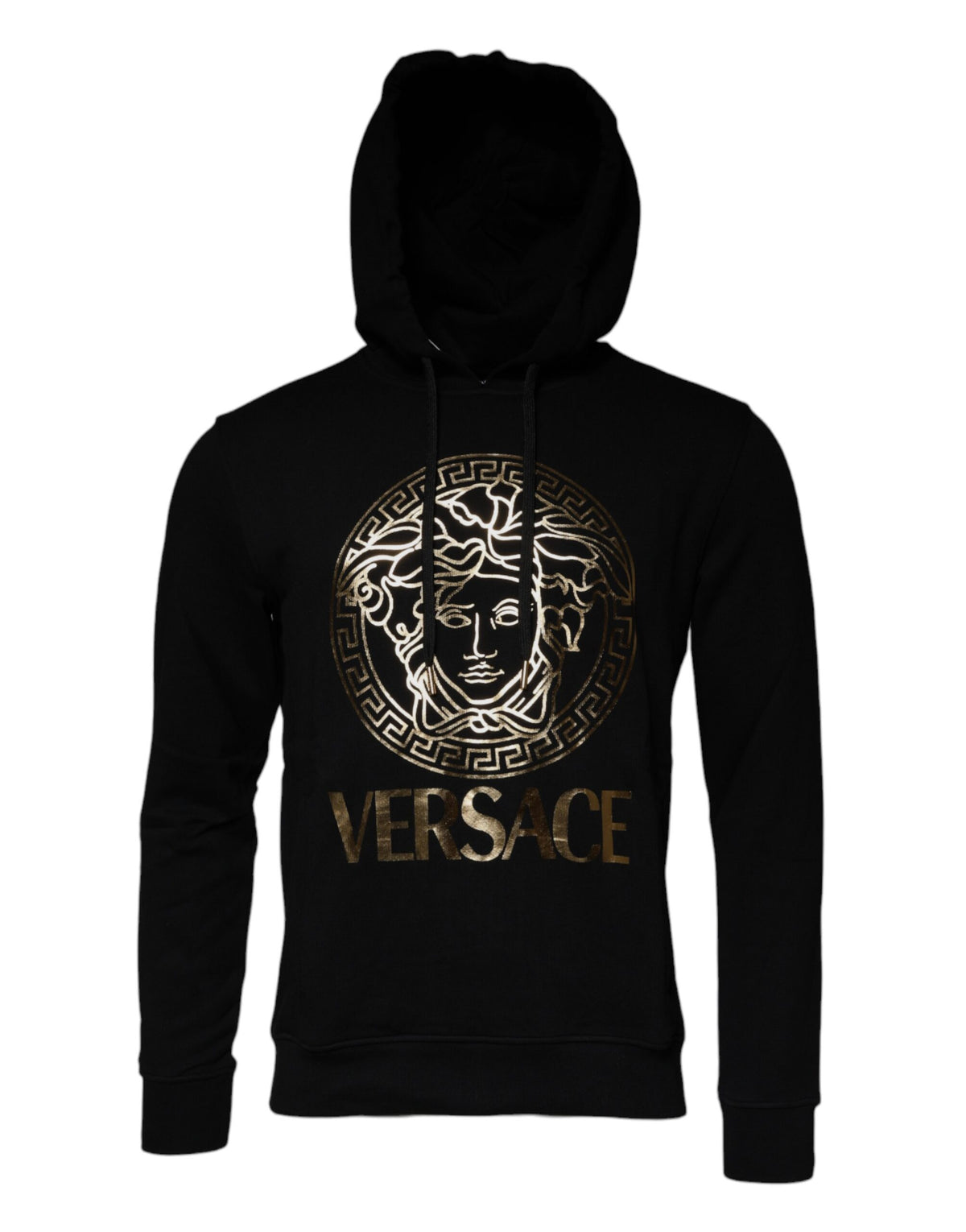 Versace Black Medusa Cotton Hoodie Pullover Sweatshirt Sweater - BrandFit 88