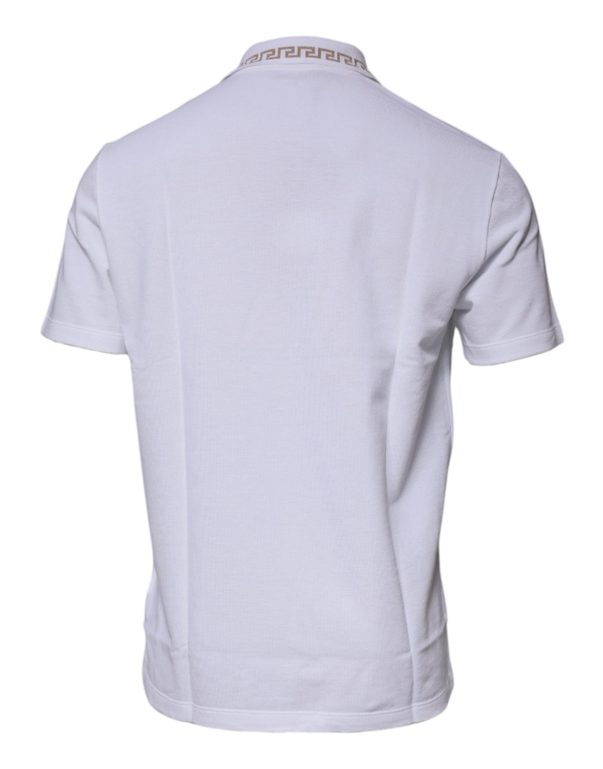 Versace White Viscose Collared Men Polo Short Sleeves T-shirt - BrandFit 88