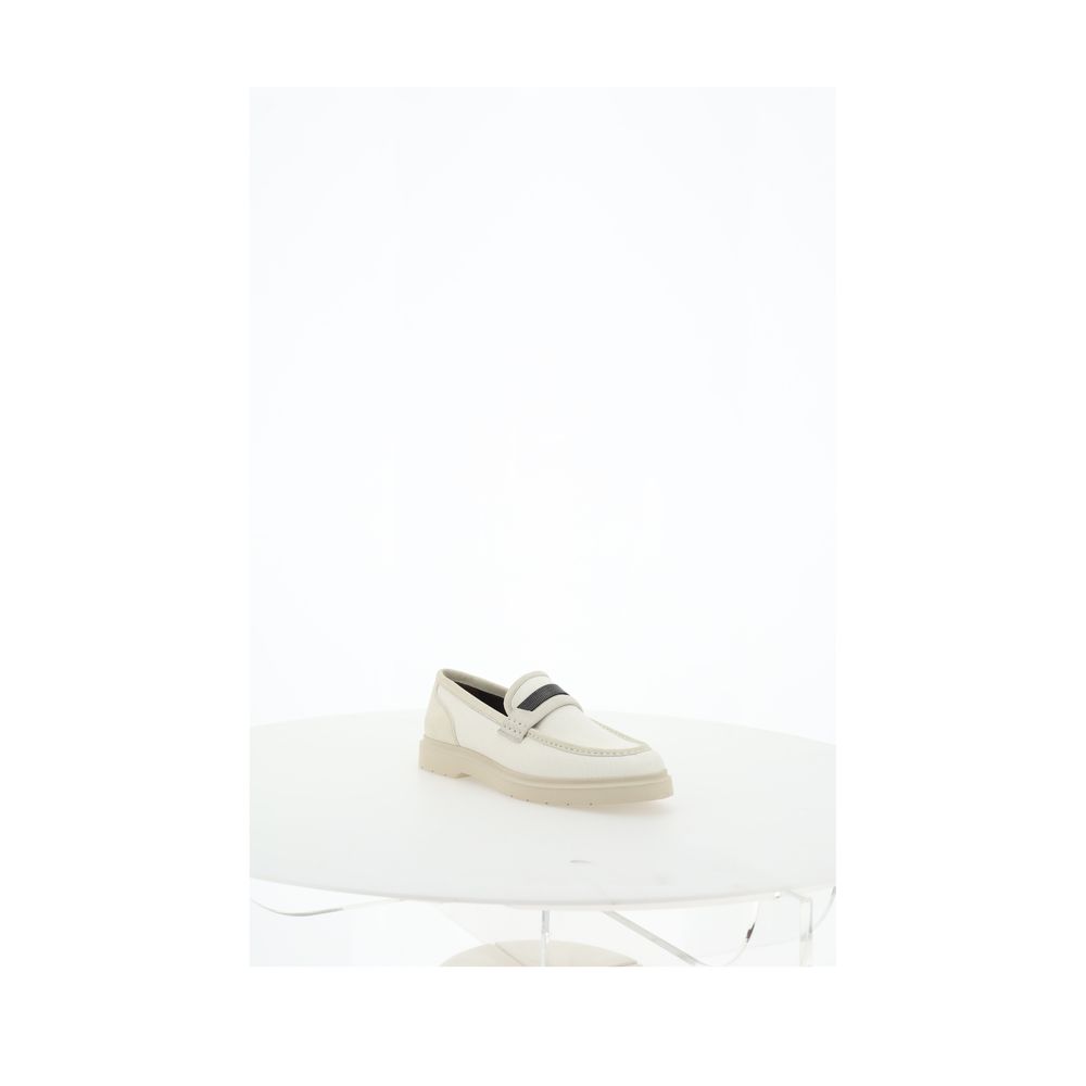 Brunello Cucinelli Beige Loafers Shoes - BrandFit 88
