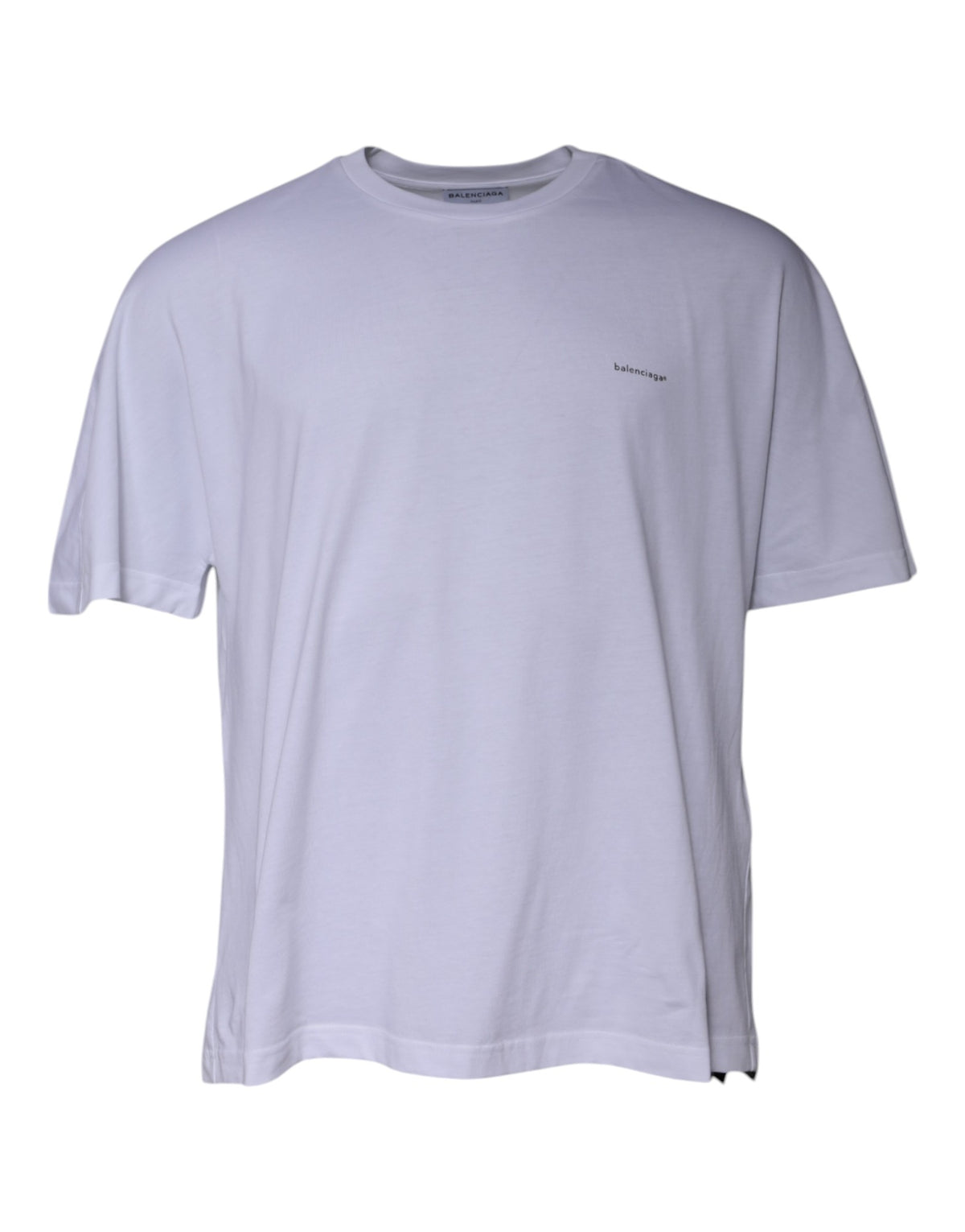 Balenciaga White Logo Cotton Crew Neck Short Sleeves T-shirt - BrandFit 88