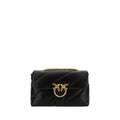 PINKO Black Lamb Ovis Aries Shoulder Bag