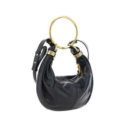 Chloé Black Calf Leather Bos Taurus Handbag