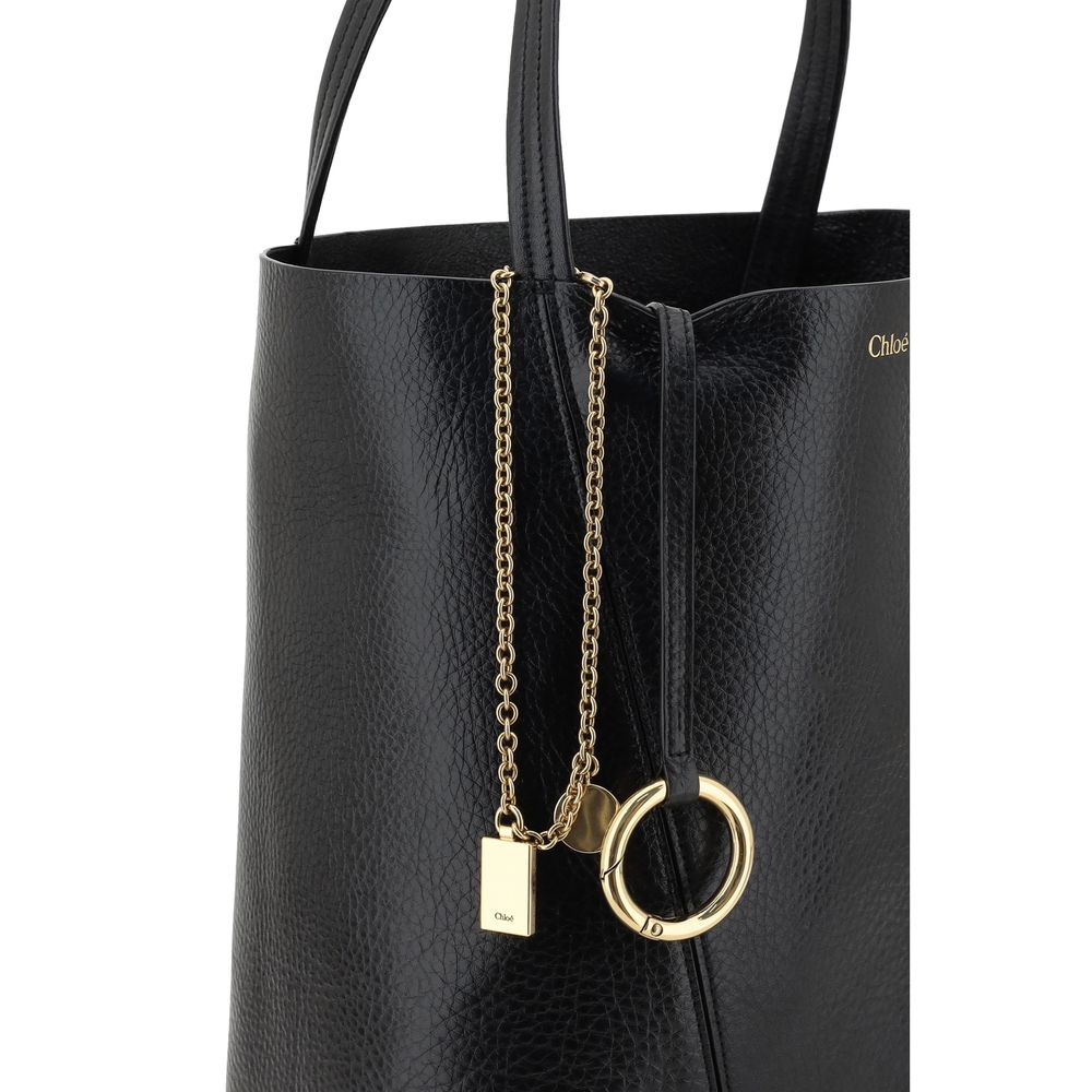 Chloé Black Calf Leather Bos Taurus Shoulder Bag