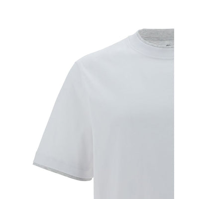 Brunello Cucinelli White Cotton T-Shirt