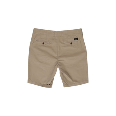 Superdry Beige Cotton Bermuda Shorts