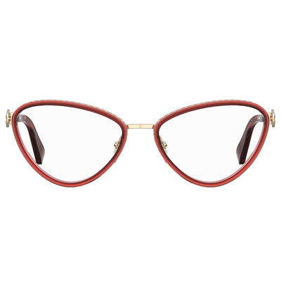 Moschino Burgundy Metal Frames