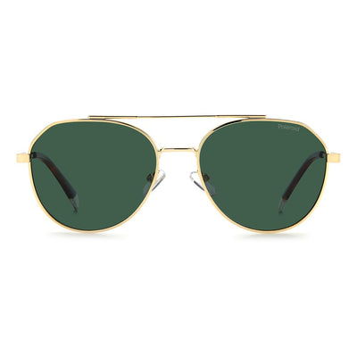 Polaroid Gold Stainless Steel Sunglasses